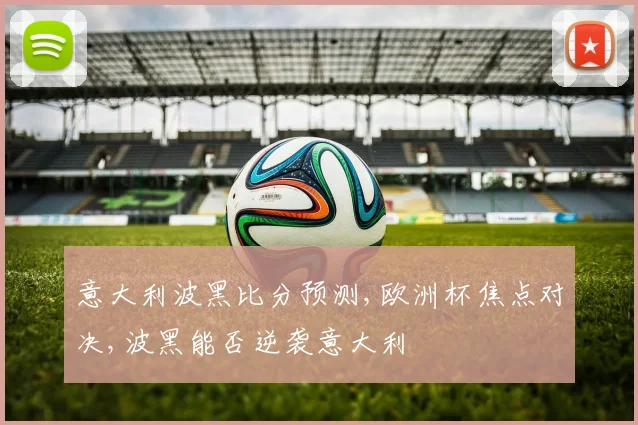 意大利波黑比分预测,欧洲杯焦点对决,波黑能否逆袭意大利